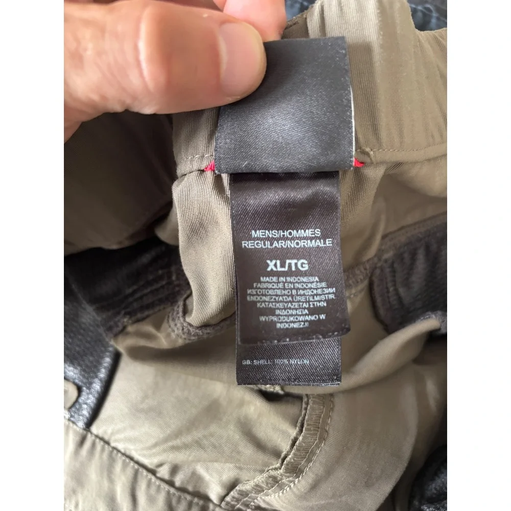 The North Face Mens Paramount Peak II Convertible Hiking Pants Brown Green XL